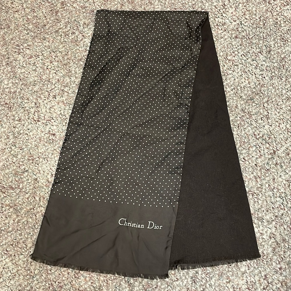 Christian Dior wool/silk scarf